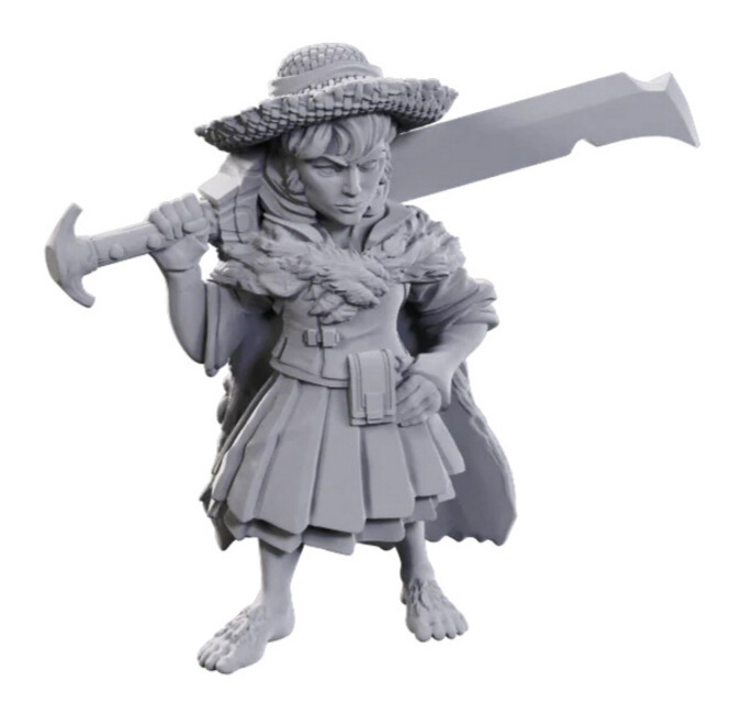 A miniature role playing figurine 